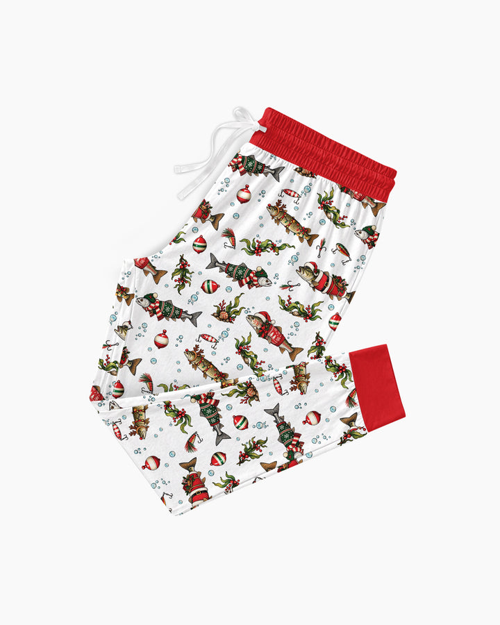 Christmas Trout Fishing Bamboo Women Pajama Set
