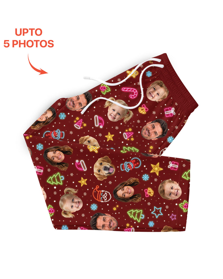 Christmas Faces Bamboo Men's Pajama Set