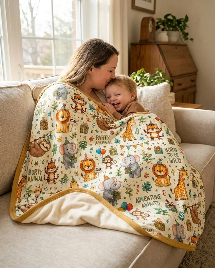 Party Animal Bamboo Blanket