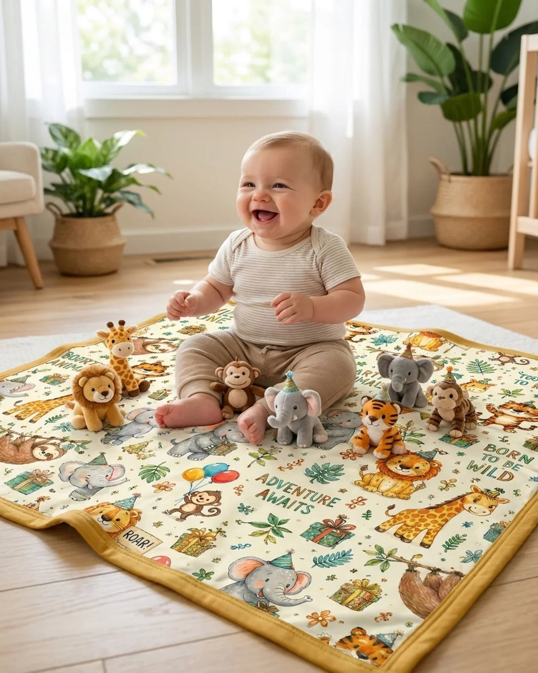 Party Animal Bamboo Blanket