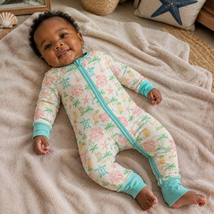 Pastel Ocean Tiles Bamboo Convertible Zippy