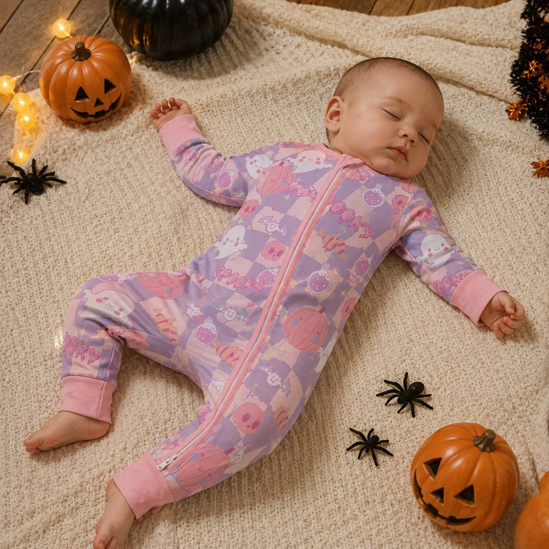 Pastel Spooky Friends Bamboo Convertible Zippy