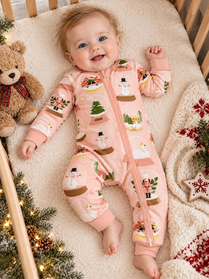 Pastel Winter Snow Globes Bamboo Convertible Zippy