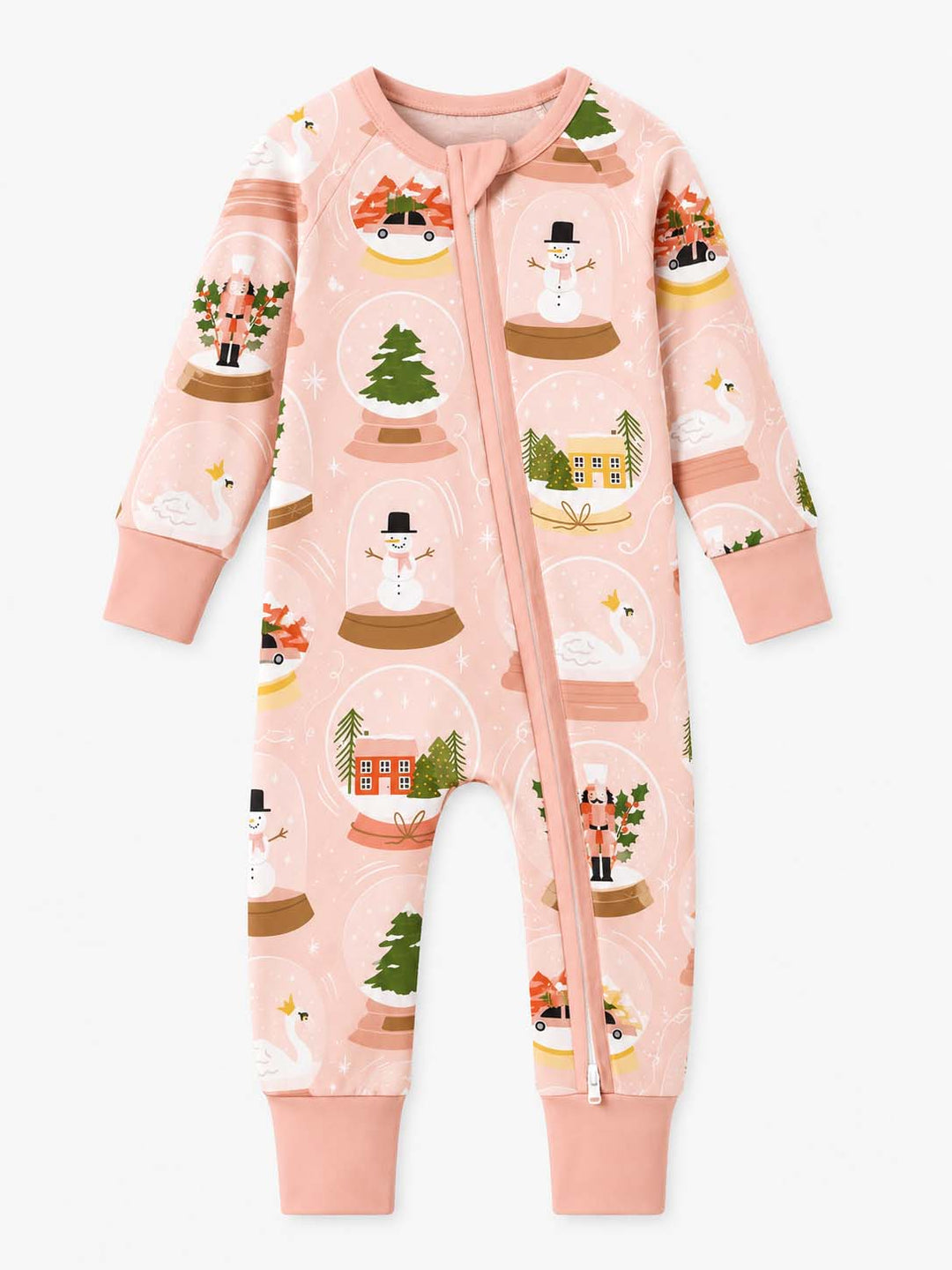 Pastel Winter Snow Globes Bamboo Convertible Zippy