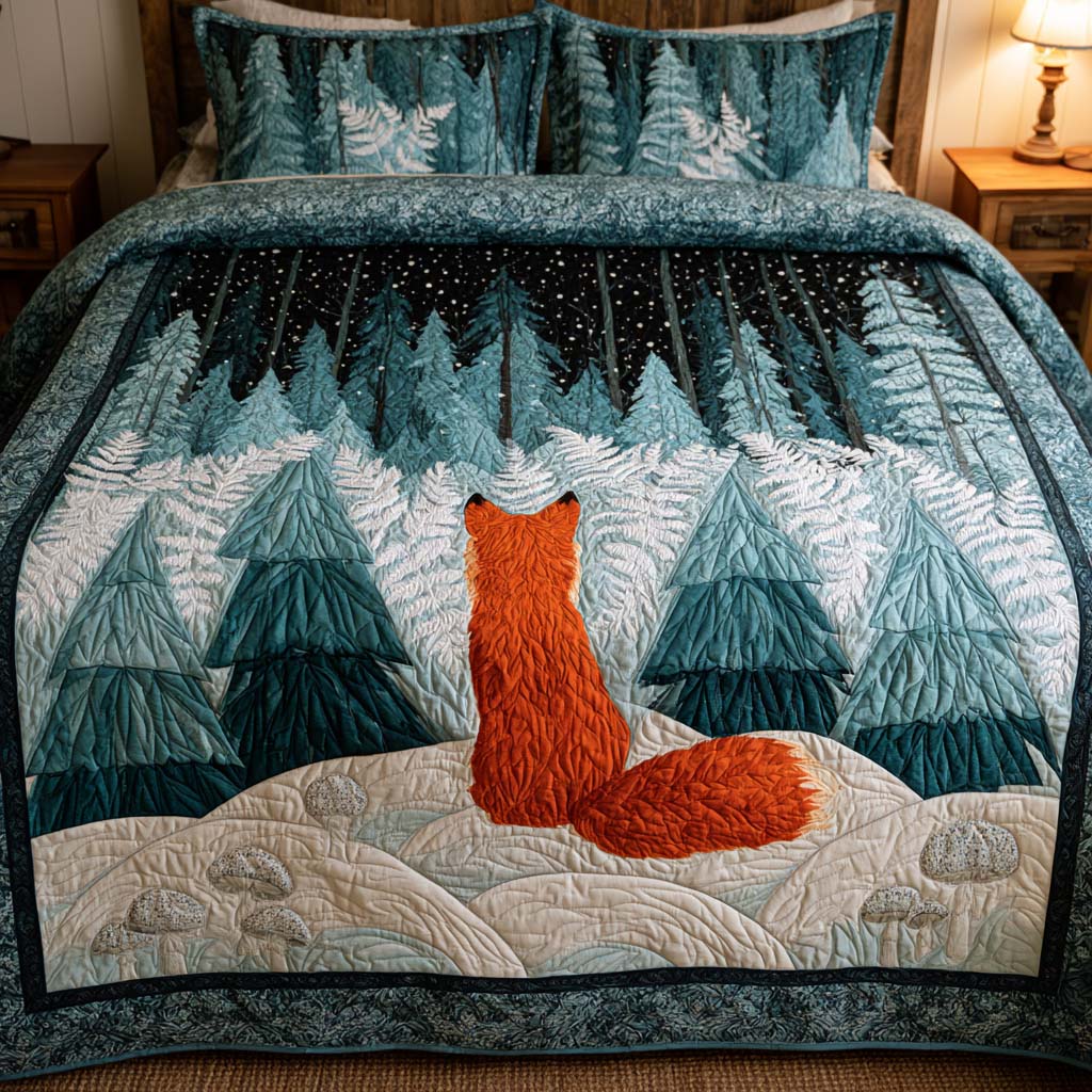 Peaceful Forest Escape Bamboo Quilt Bedding Set