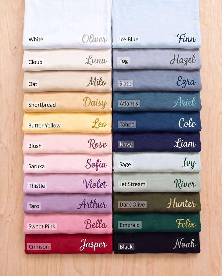 Personalized printed name blankets