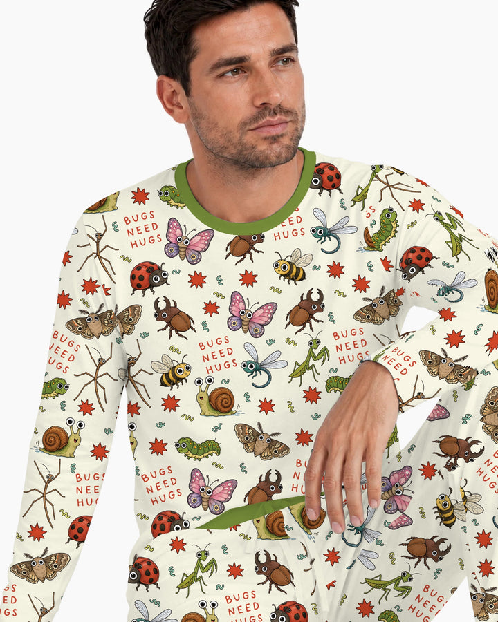 Bugs Need Hug Bamboo Men's Pajama Set