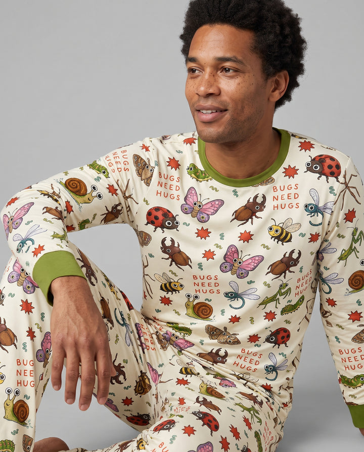 Bugs Need Hug Bamboo Men's Pajama Set