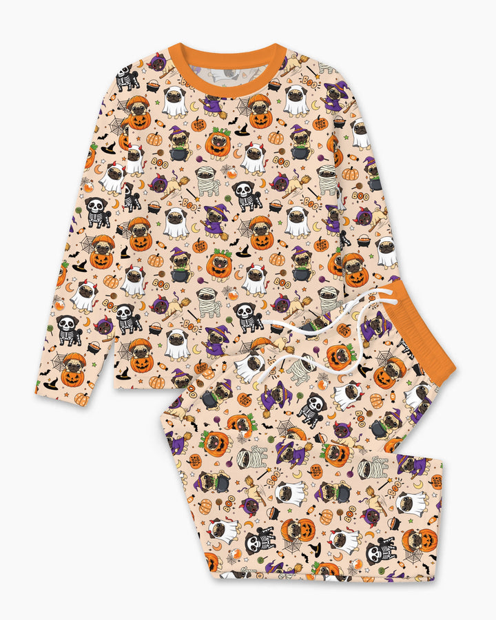 Spooky Pug Bamboo Men's Pajama Set