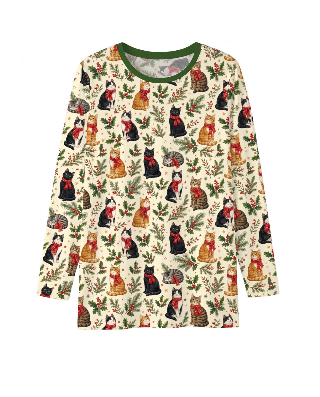 Christmas Cat Carolers Bamboo Men's Pajama Set
