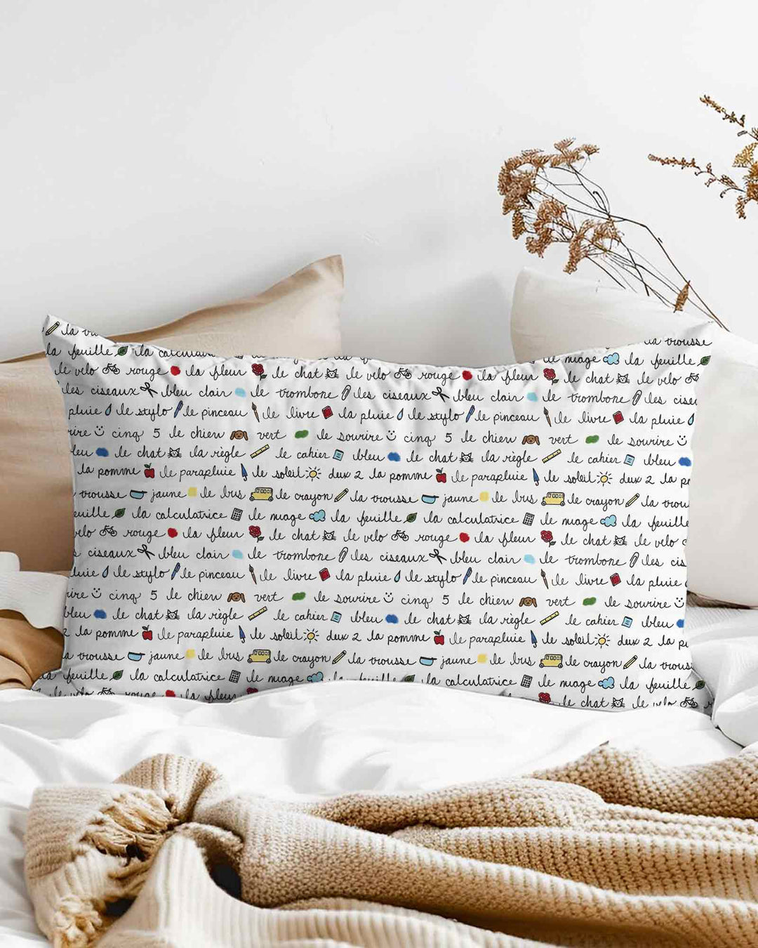 French Classroom Notes Bamboo Pillow Case