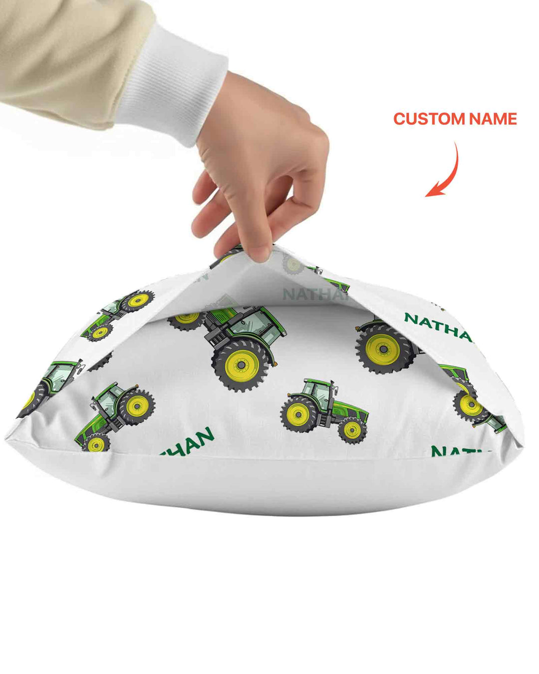 Plantilla de funda de almohada de bambú personalizada