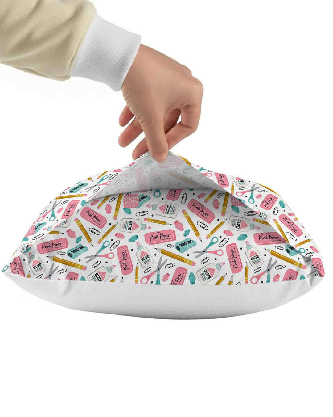 Pink Power School Supplies Bamboo Pillow Case