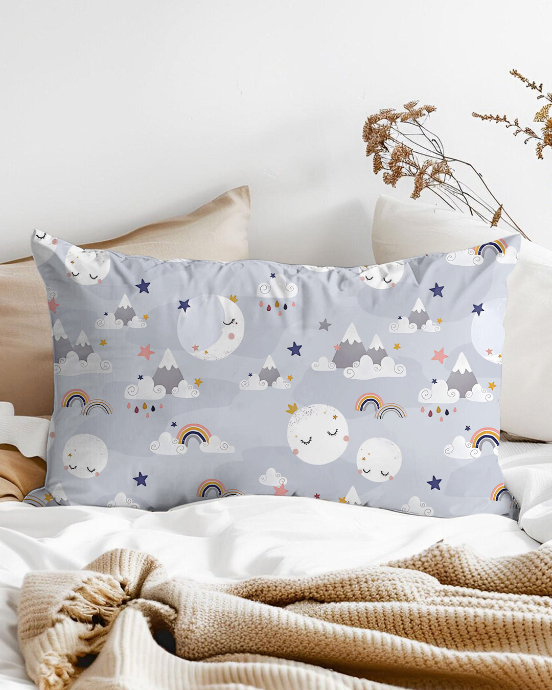 My Grandma Loves Me To The Moon And Back Bamboo Pillow Case