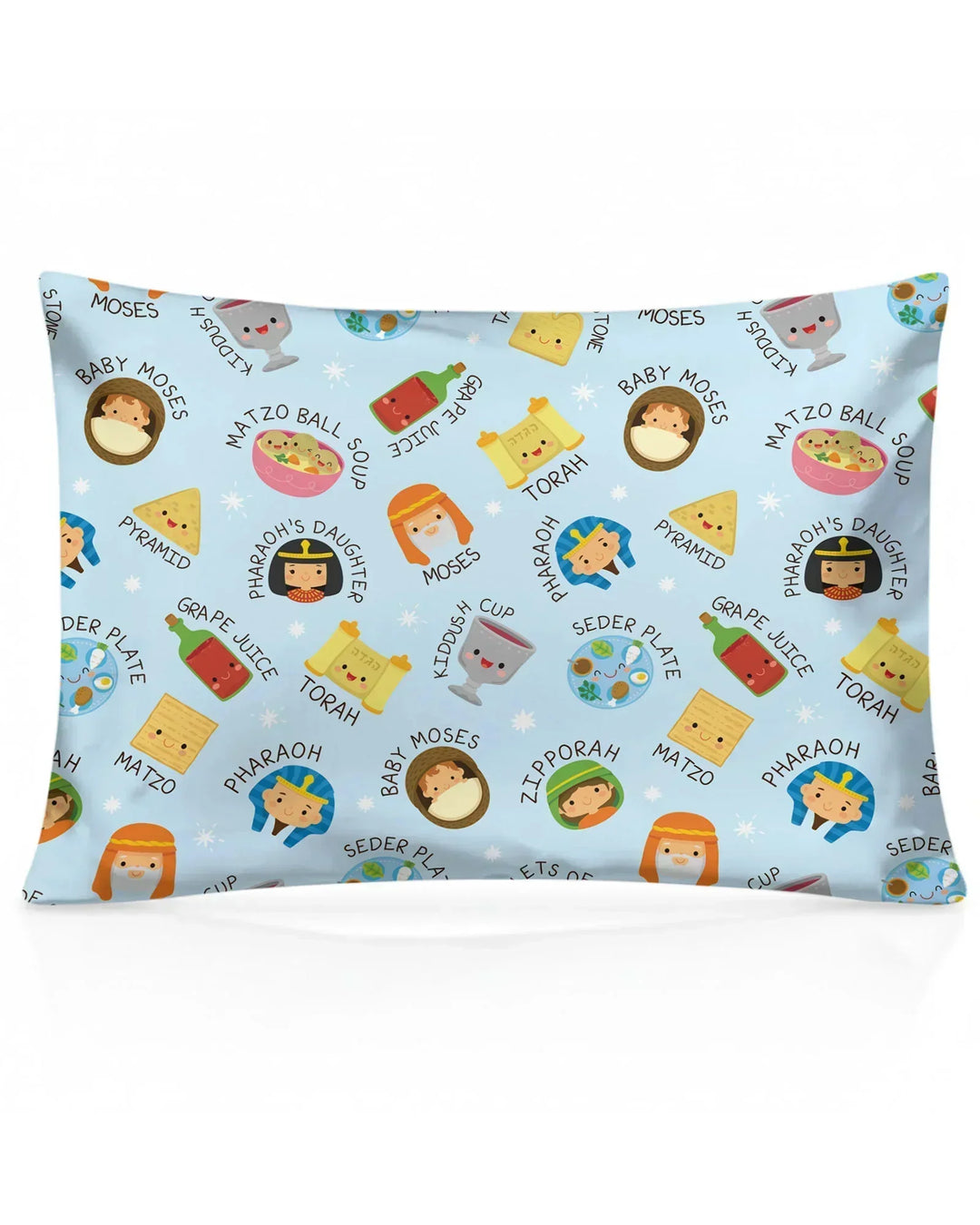 Cute Passover Characters Pillow Case