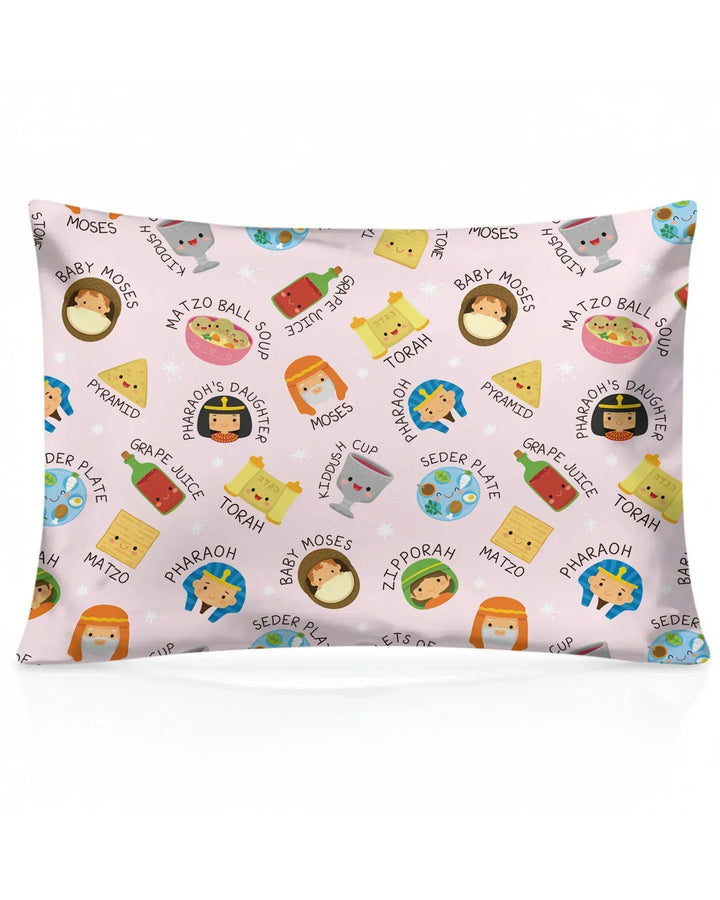 Cute Passover Characters Pillow Case