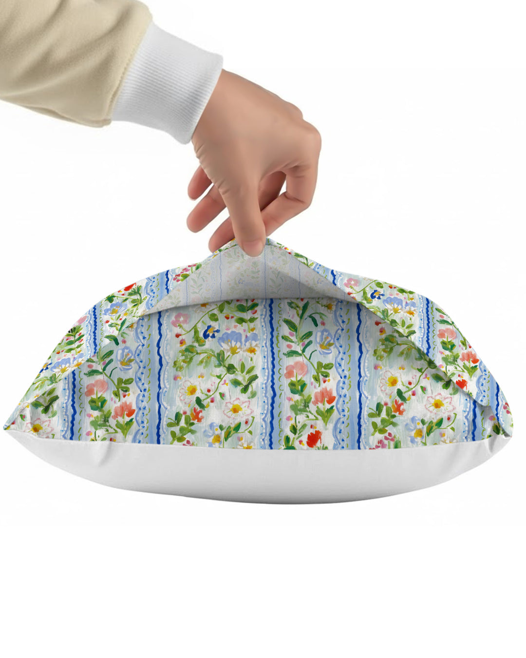 Paste Floral Girl Bamboo Pillow Case