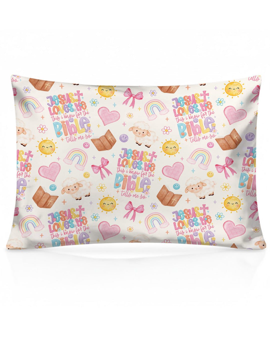 Jesus Loves Me This I Know Bamboo Pillow Case
