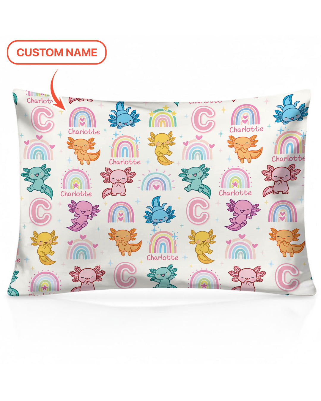 Axololt Custom Name Pillow Case