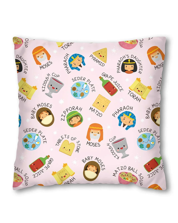 Cute Passover Characters Pillow Case