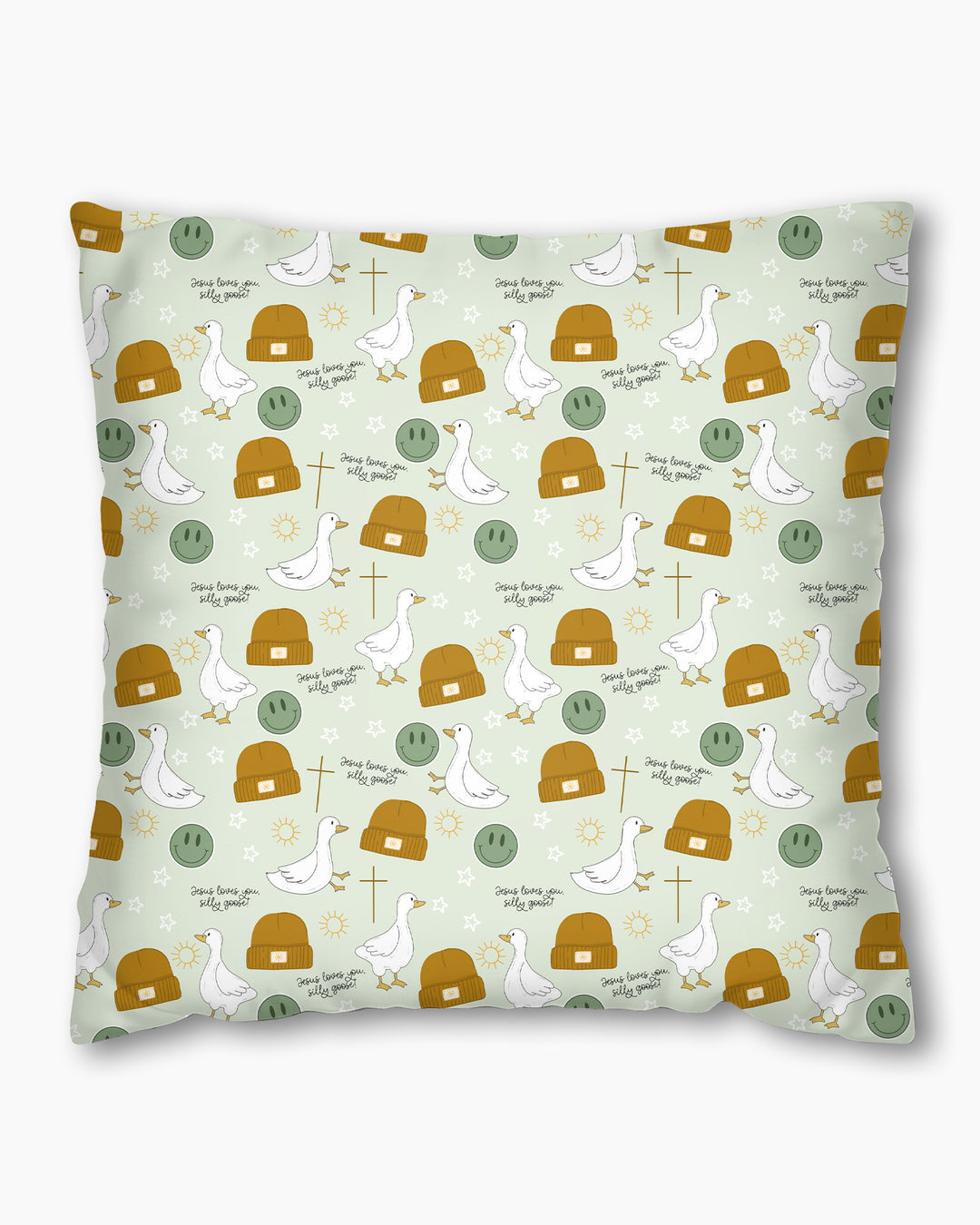 Jesus Loves You Silly Goose Bamboo Pillow Case