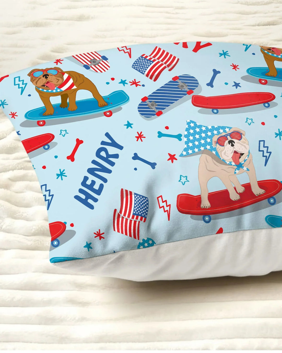 Joyful American Skates Custom Bamboo Pillow Case