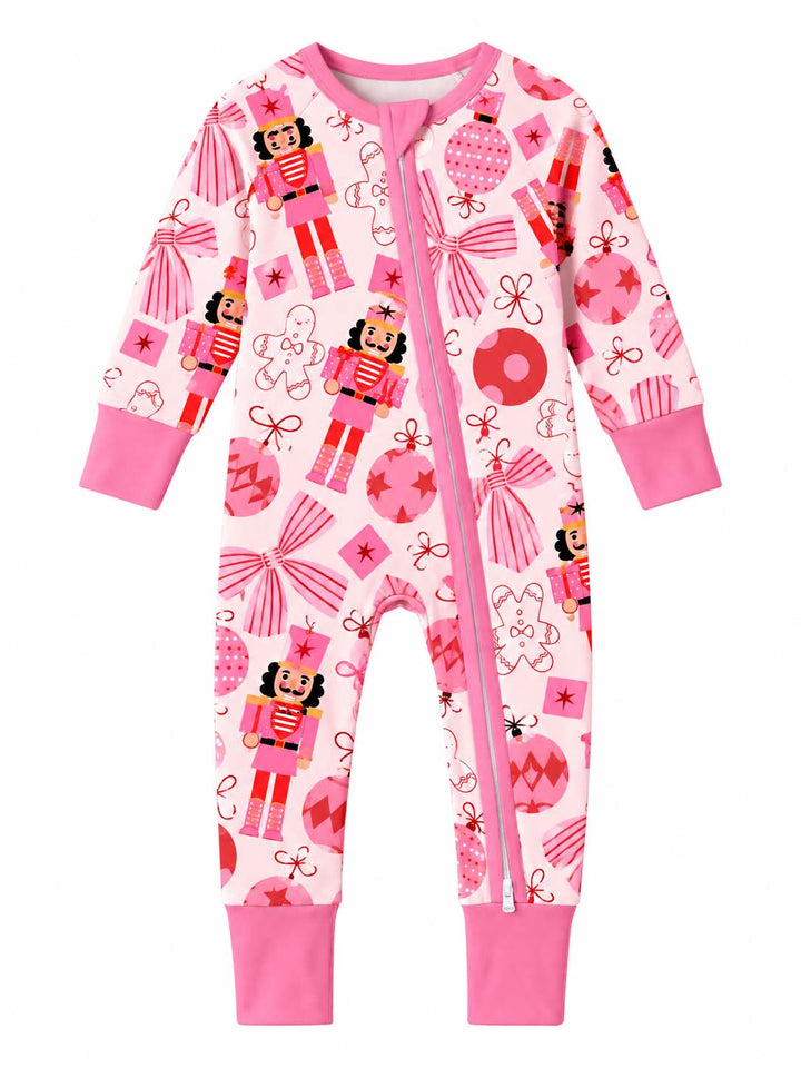 Pink Bow Nutcracker Christmas Bamboo Convertible Zippy