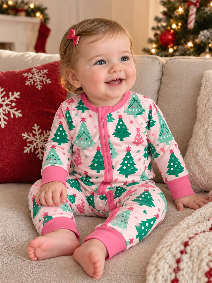 Pink Christmas Trees Bamboo Convertible Zippy