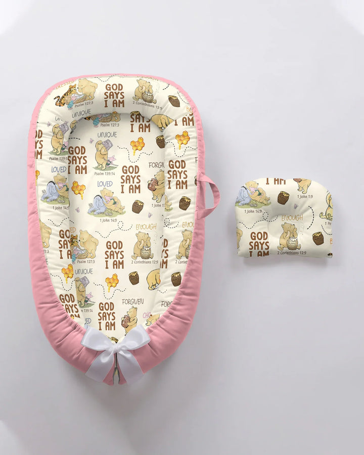 God Says I Am – Little Blessings Bamboo Baby Nest Bed
