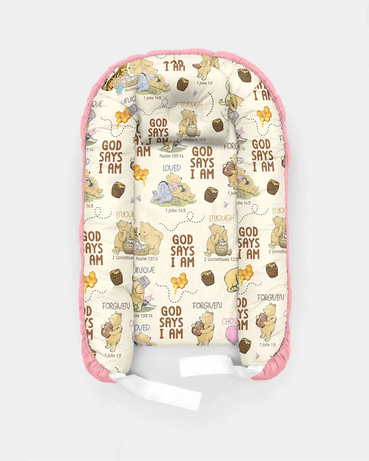 God Says I Am – Little Blessings Bamboo Baby Nest Bed