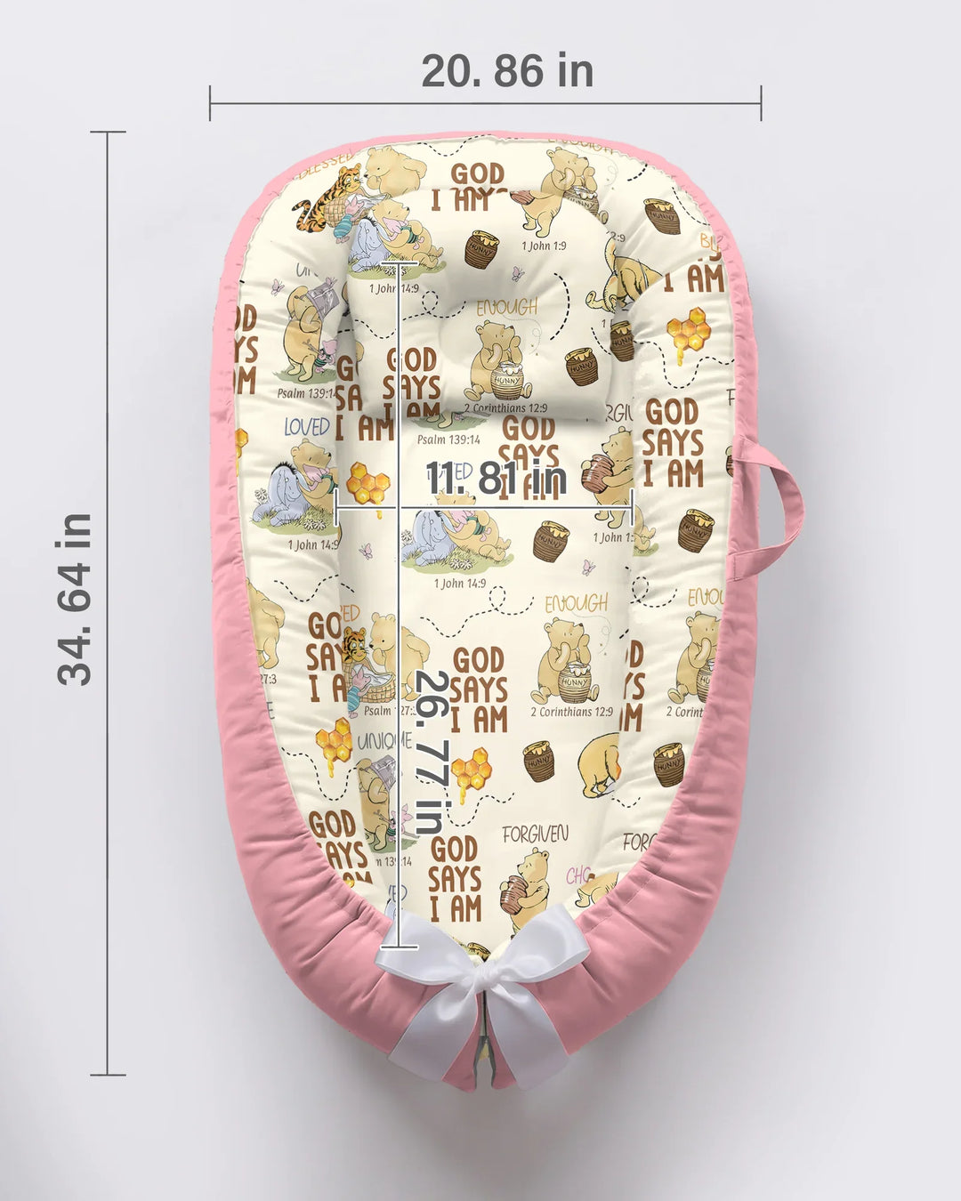 God Says I Am – Little Blessings Bamboo Baby Nest Bed