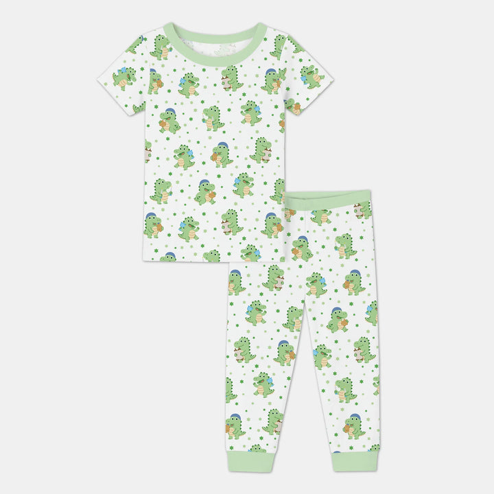 Zweiteiliges, kurzärmliges Pyjama-Set mit Marienkäfern
