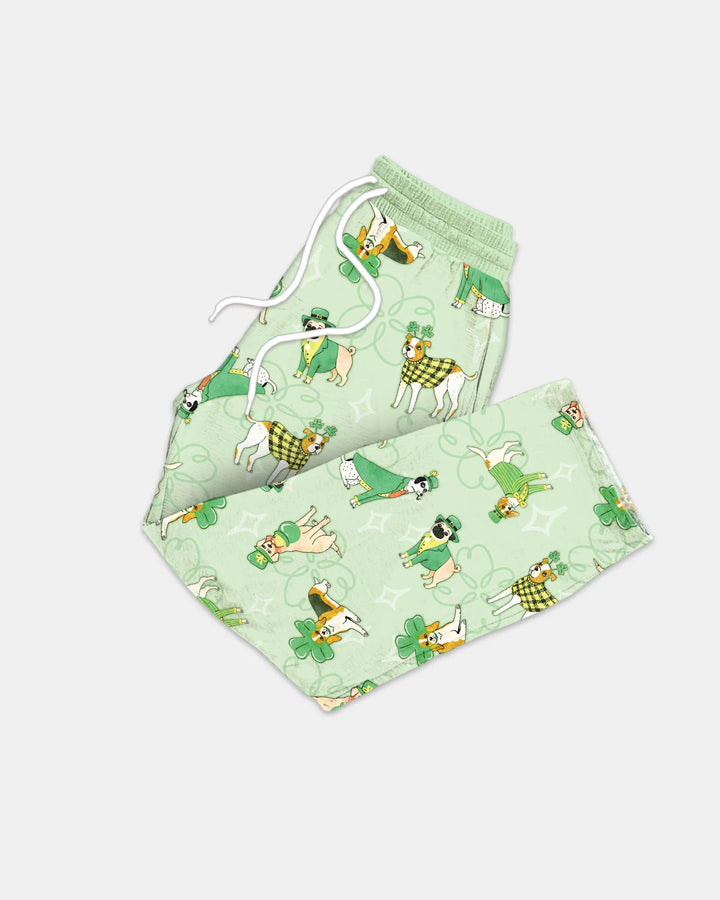 St. Patrick's Day Puppies Men's Pajama Set