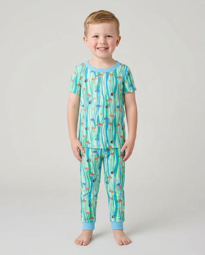 Zweiteiliges, kurzärmliges Pyjama-Set mit Marienkäfern
