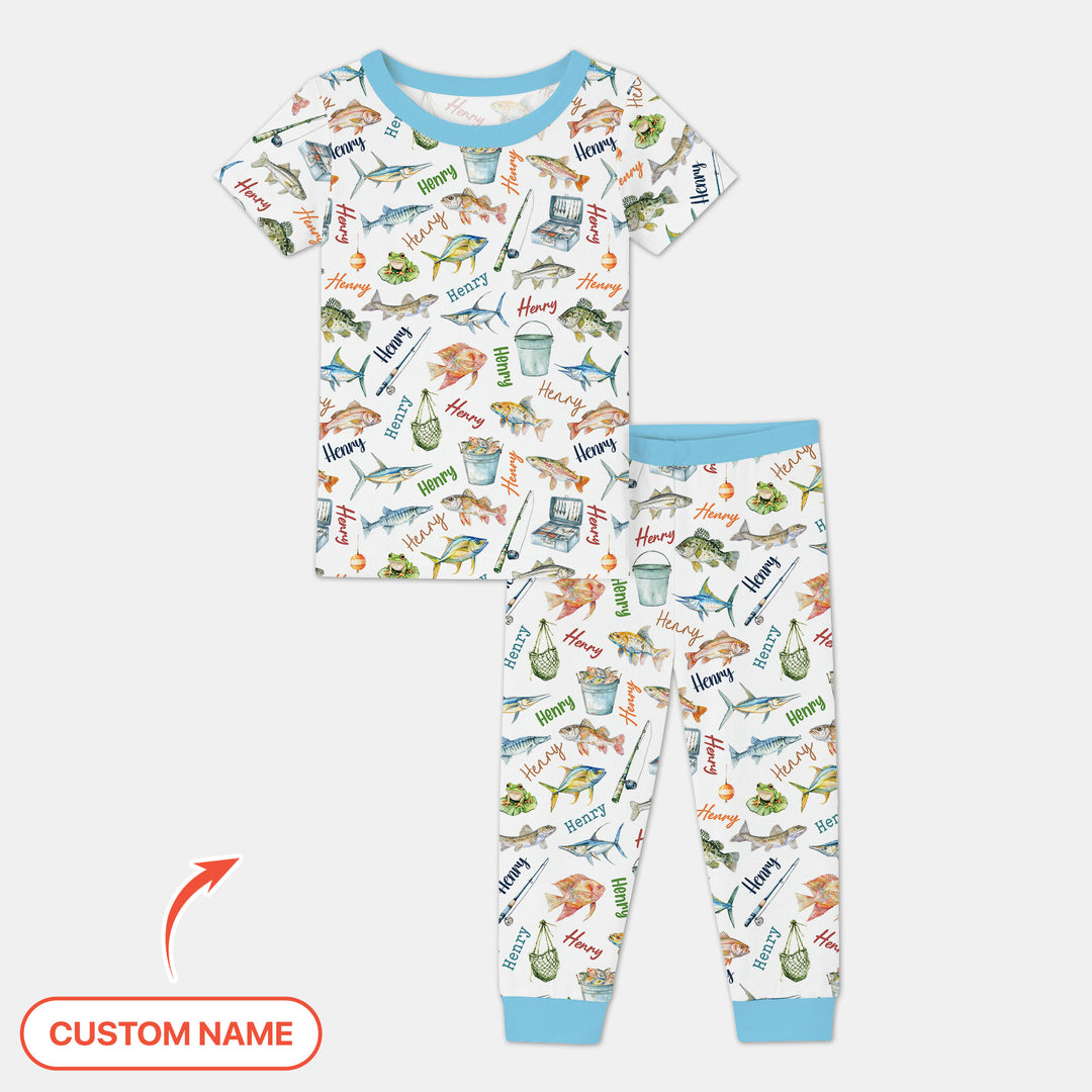 Zweiteiliges, kurzärmliges Pyjama-Set mit Marienkäfern