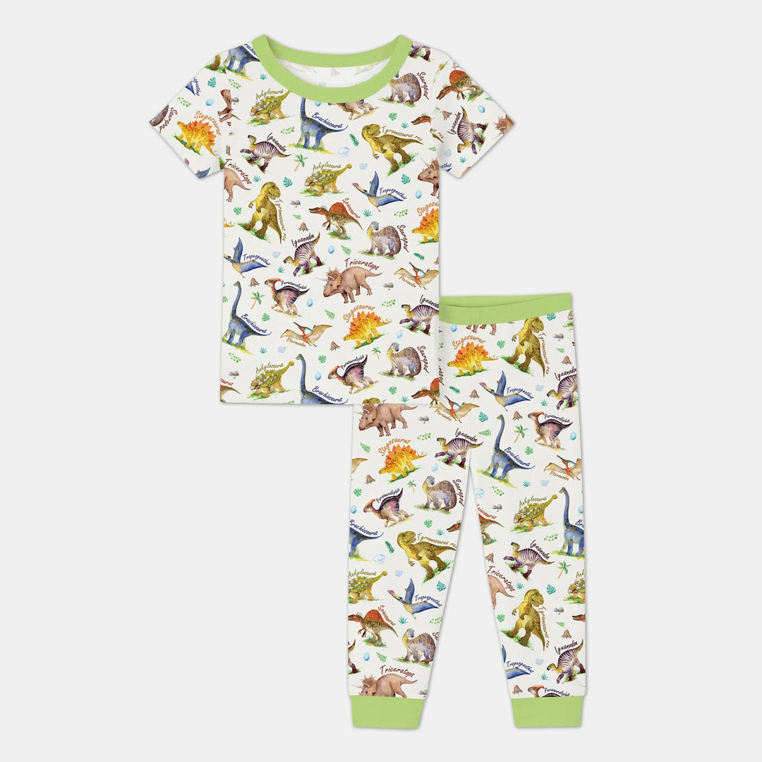Dino Dreamland Two Piece Short Sleeve Pajama Set