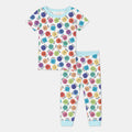Zweiteiliges, kurzärmliges Pyjama-Set mit Marienkäfern