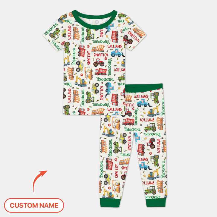 Zweiteiliges, kurzärmliges Pyjama-Set mit Marienkäfern