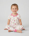 A Child Of God Girl Bamboo Two Piece Short Sleeve Pajama Set