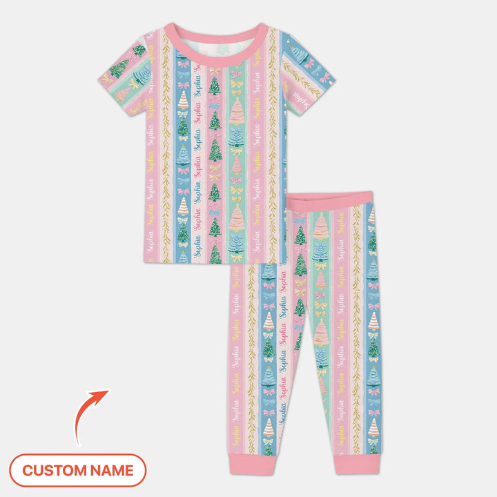 Zweiteiliges, kurzärmliges Pyjama-Set mit Marienkäfern