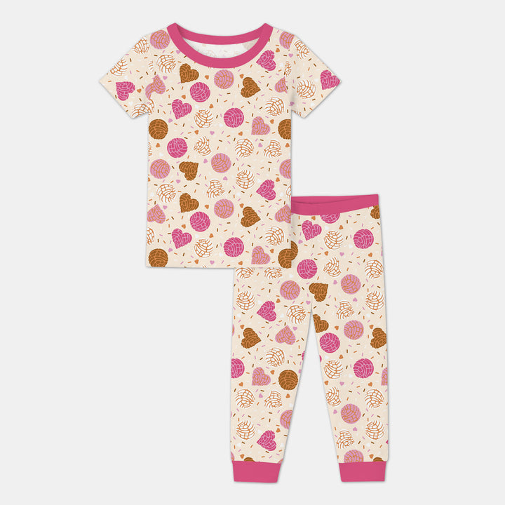 Sweet Concha Two Piece Short Sleeve Pajama Set