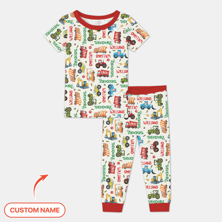 Zweiteiliges, kurzärmliges Pyjama-Set mit Marienkäfern