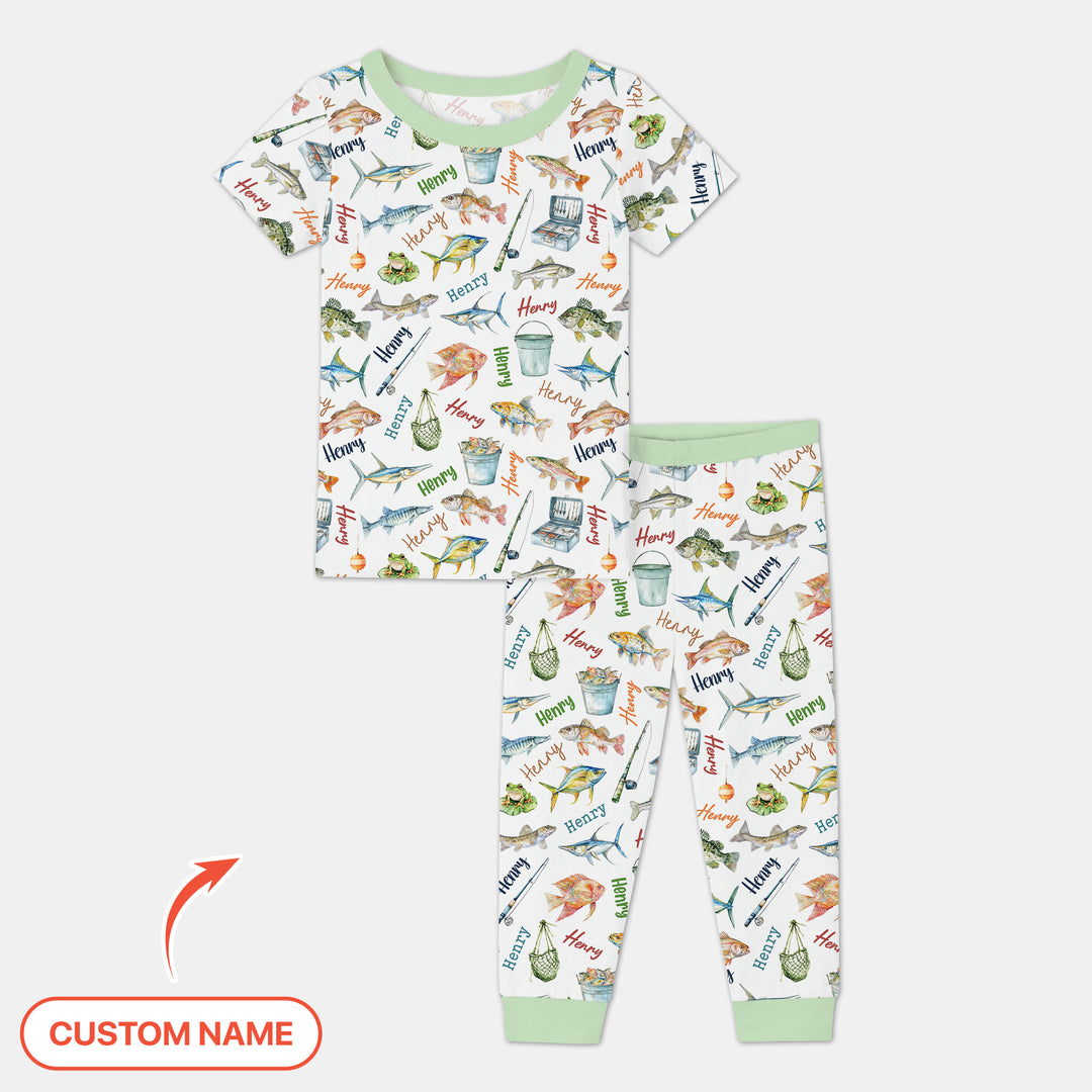 Zweiteiliges, kurzärmliges Pyjama-Set mit Marienkäfern