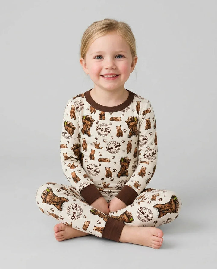 Daddy Bear It's Not A Dad Bod Bamboo Two Piece Long Sleeve Pajama Set