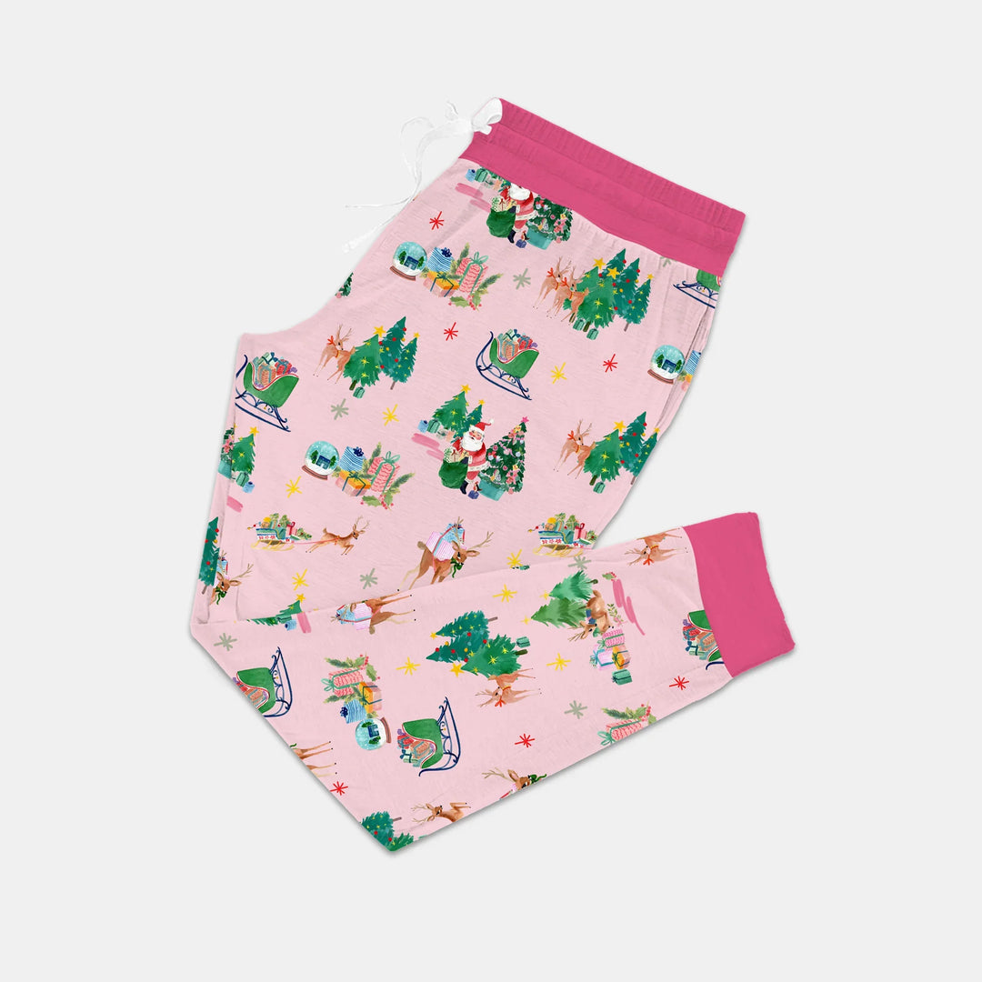 Jolly Forest Christmas Family Matching Women Pajama Set