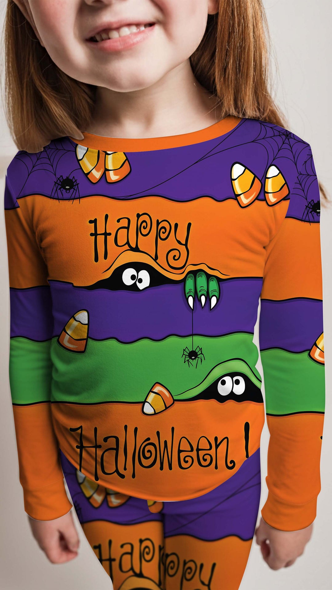 Happy Halloween Bamboo Two Piece Long Sleeve Pajama Set