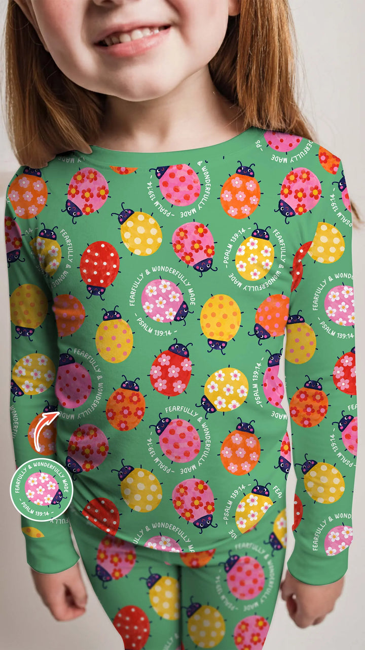 Fearfully & Wonderfully Made Bamboo Two Piece Long Sleeve Pajama Set