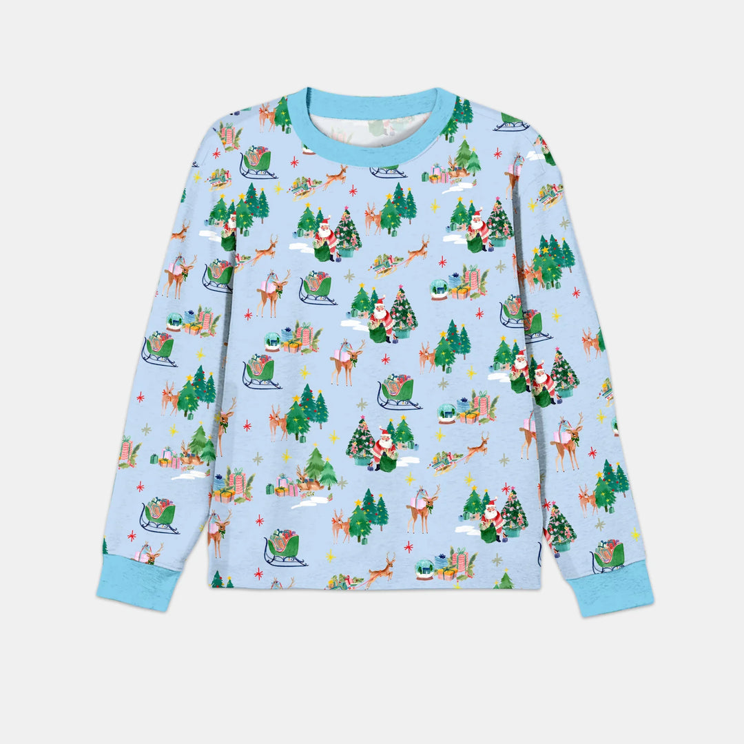 Jolly Forest Christmas Family Matching Men's Pajama Set