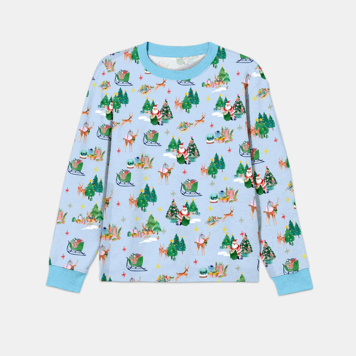 Jolly Forest Christmas Family Matching Men's Pajama Set