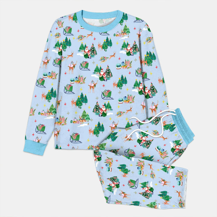 Jolly Forest Christmas Family Matching Men's Pajama Set